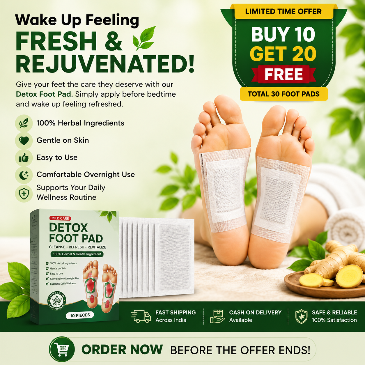 DETOX FOOT PAD (BUY1 GET 1)
